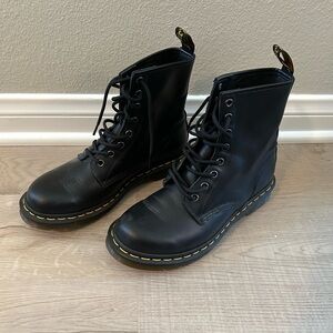 Dr. Martens Black Leather Boots
